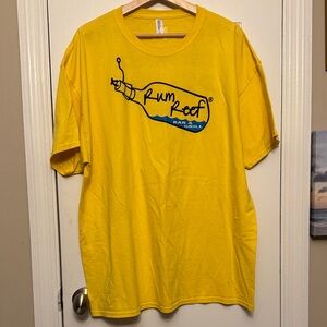 Aruba Baby Beach Rum Reef Bar & Grill “Take Me Back P’Ariba” Jerzees Yellow Tee